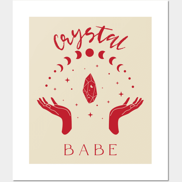 Crystal Babe Wall Art by Golden Eagle Design Studio